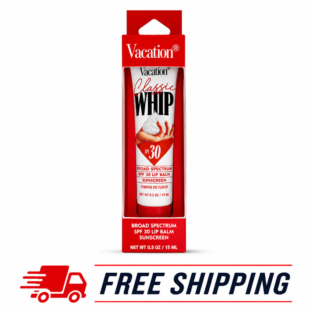Vacation Classic Whip SPF 30 Lip Balm Sunscreen 0.5 oz 15 mL New Sealed